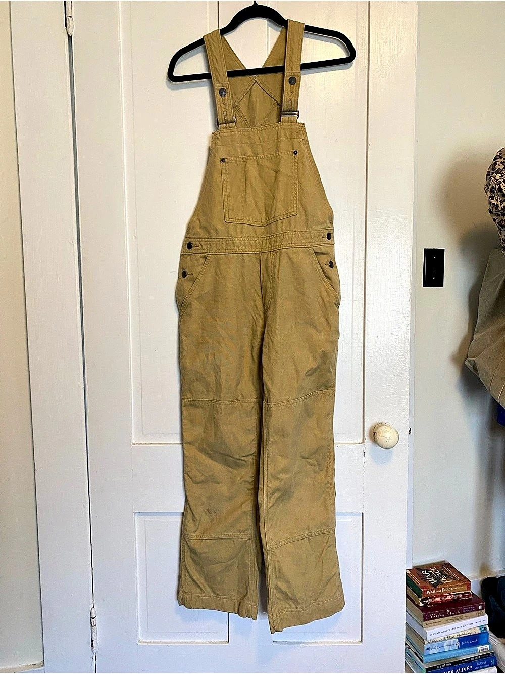 Patagonia Women'Small All Seasons Hemp Canvas Bib Overalls Brown Small